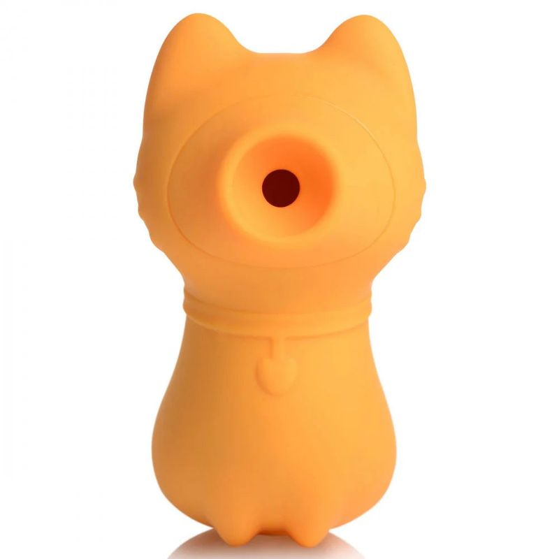 Sucky Kitty Clitoral Stimulator (Orange) – Premium Silicone 7-Level Suction Vibrator