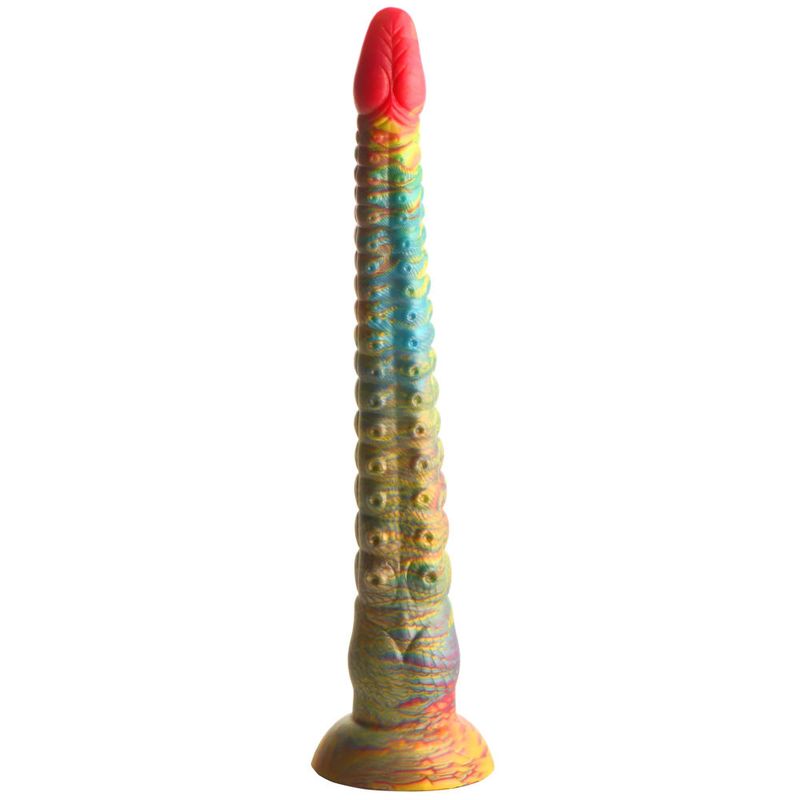 Tenta Dick Tentacle Silicone Dildo (Multicolor) – 11 Inch Ribbed Tentacle Dong