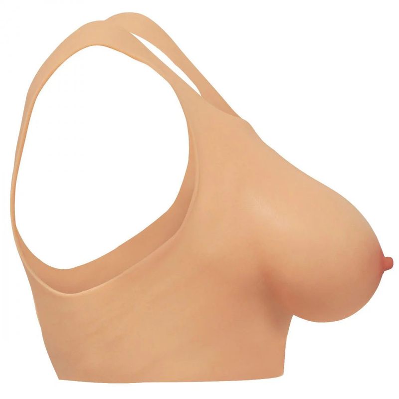 Perky Pair D Cup Silicone Breasts Natural Color