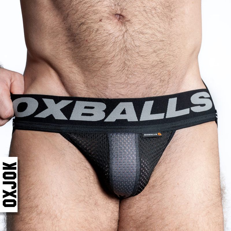 Oxballs Airmesh Swagger (Tar Black) – Comfortable Jockstrap