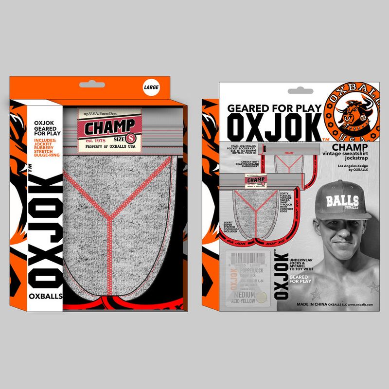 Oxballs Champ Vintage (Gray Heather) – Comfortable Jockstrap