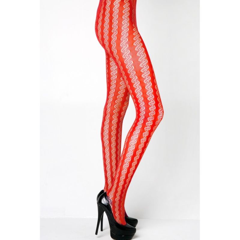 Stella Elyse Coiled Lines Fishnet Tights (Coffee) – Stretchy Durable Hosiery