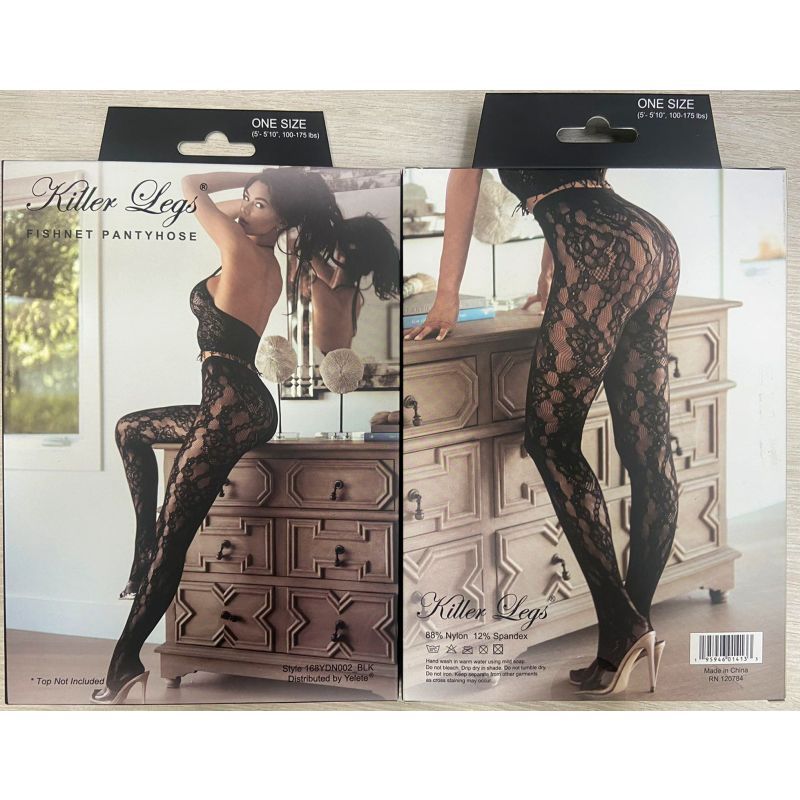 Stella Elyse Baroness Border Tights (Coffee) – Stretchy Fishnet Tights