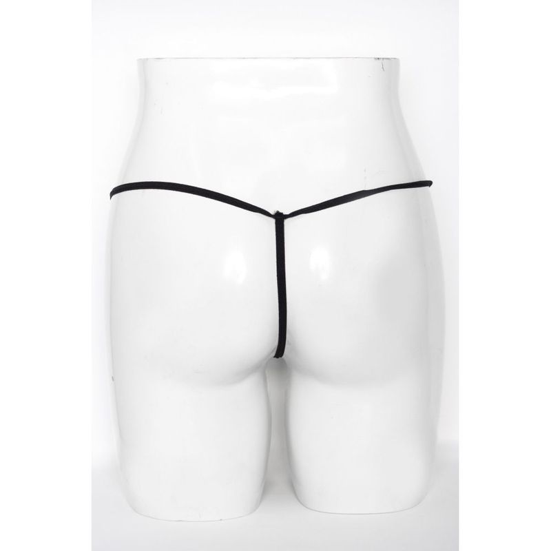 Mesh Net G-String (Black) – Sheer Comfortable Lingerie