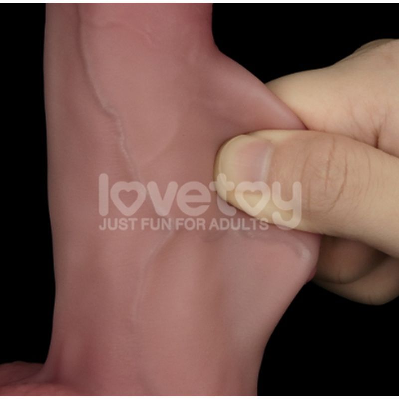 Sliding Skin Pro Dual Layer Silicone Dong 8 Inch – Medical-Grade Dual-Density Silicone Dong