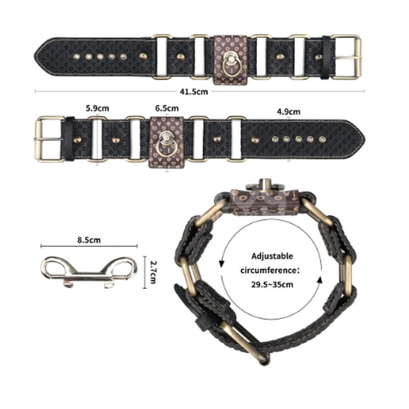 Deluxe Ankle Cuffs – Luxury PU Ankle Cuffs with Bronze Spikes