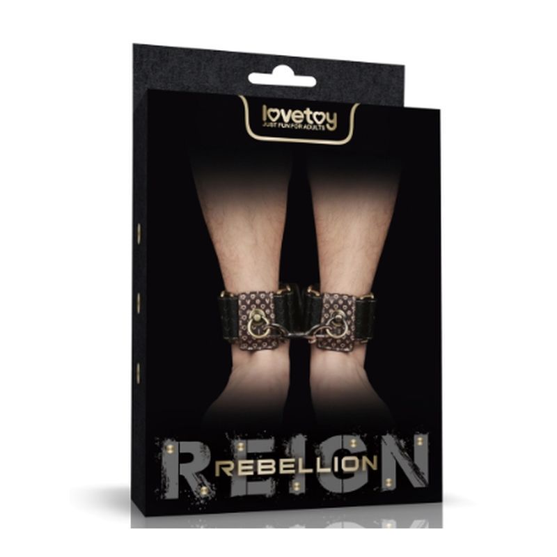 Deluxe Ankle Cuffs – Luxury PU Ankle Cuffs with Bronze Spikes