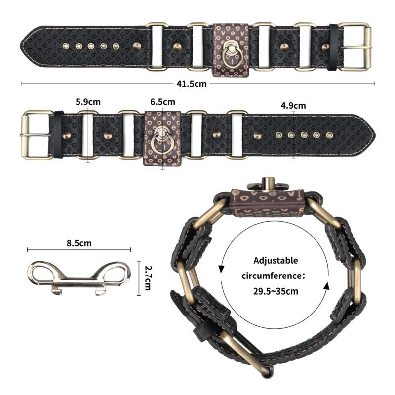 Deluxe Ankle Cuffs – Luxury PU Ankle Cuffs with Bronze Spikes
