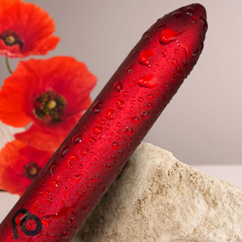 Poppy Red Rechargeable Bullet Vibrator – Sleek Compact Rechargeable Vibrator