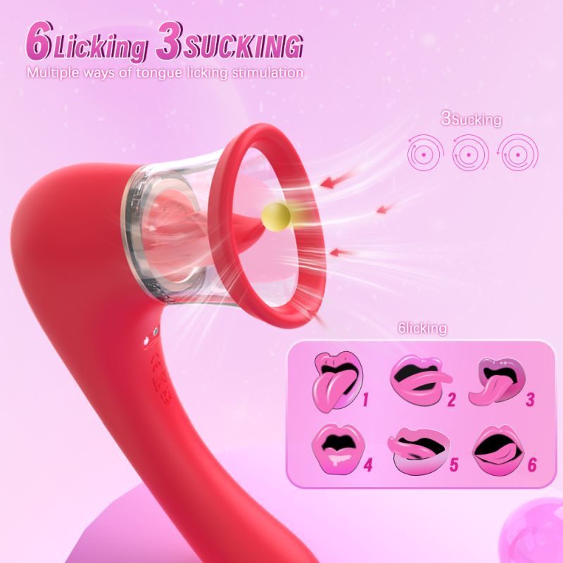 Trumpet 3-in-1 Sucking Licking Vibrating Vaginal Stimulator – Waterproof Rechargeable Vibrator