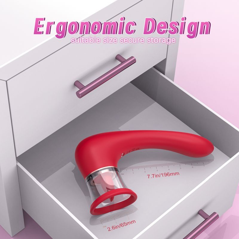 Trumpet 3-in-1 Sucking Licking Vibrating Vaginal Stimulator – Waterproof Rechargeable Vibrator