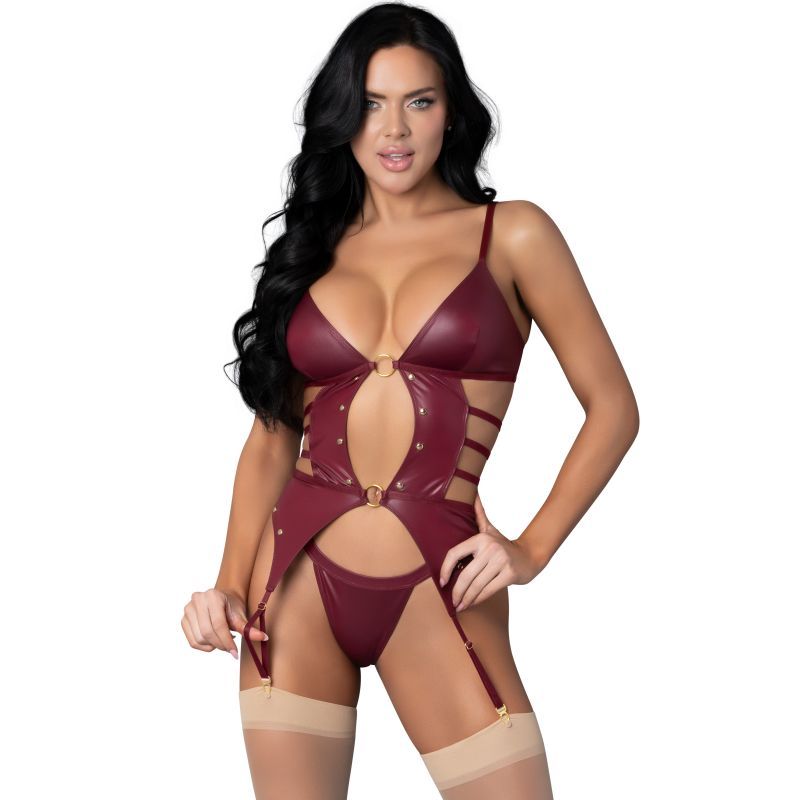 Kira Burgundy Kiss (Burgundy) – Two Piece Lingerie Set