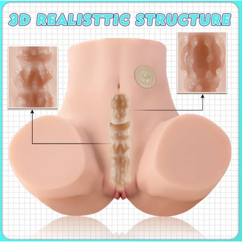 Maya 4.5kg USB Auto Suction Torso Masturbator – Realistic Pussy and Anal Openings