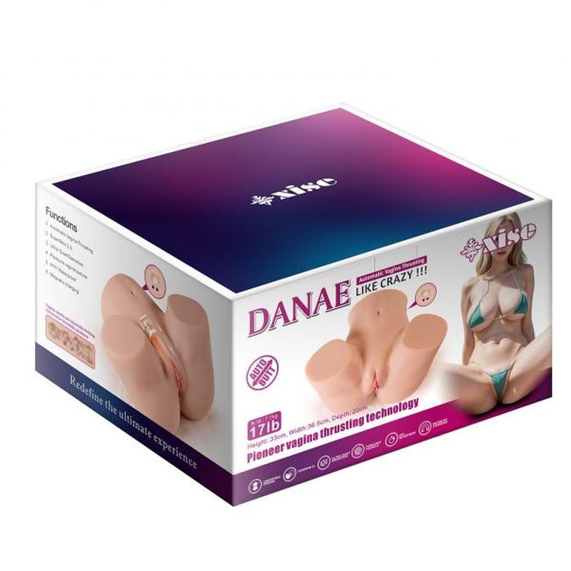 Danae USB Auto Thrusting Masturbator Torso – Adjustable Speeds and Powerful Thrusting Modes Vibrator