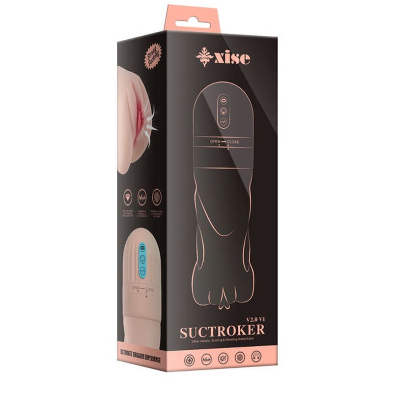 Suctroker Dual Density Vibrating Sucking Masturbator – Vaginal Masturbator