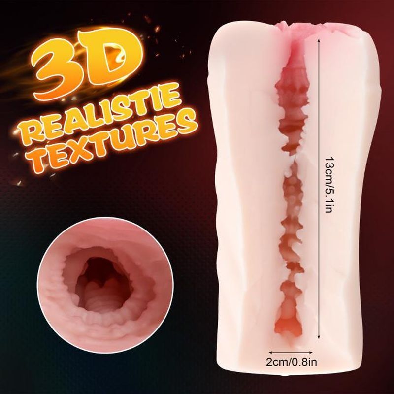 Penny Pussy Dual Layer – Vibrating Masturbator with 10 Vibration Modes