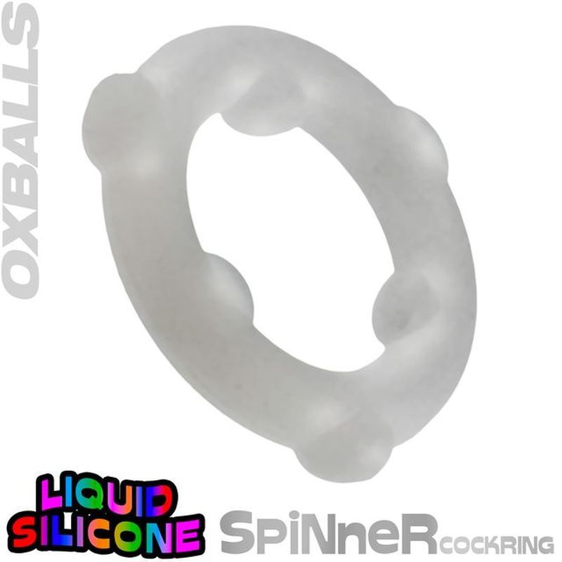 Oxballs Spinner (Clear) – Premium Silicone Cock Ring