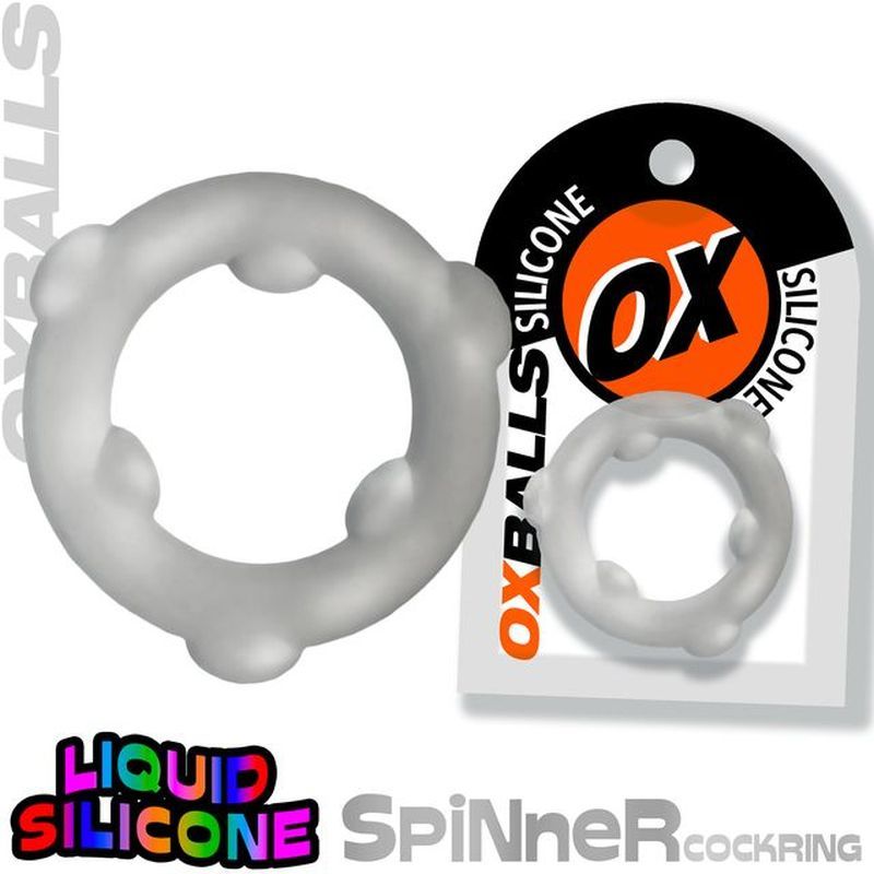 Oxballs Spinner (Clear) – Premium Silicone Cock Ring