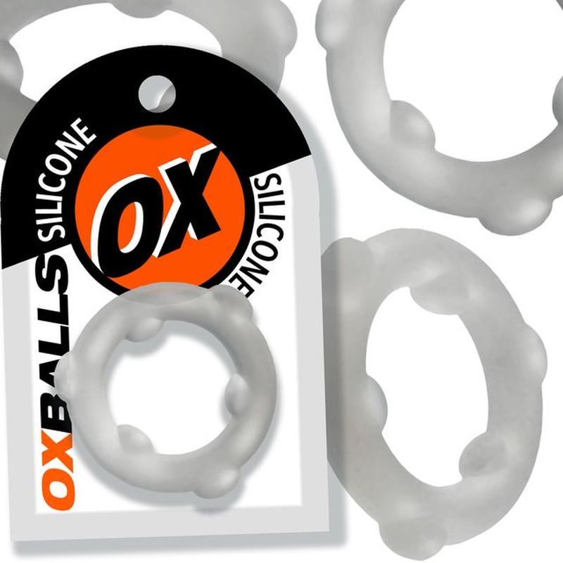 Oxballs Spinner (Clear) – Premium Silicone Cock Ring