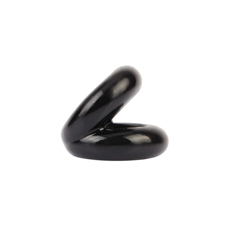 Dual Pleasure Ring (Black) – Double Support Penis Ring