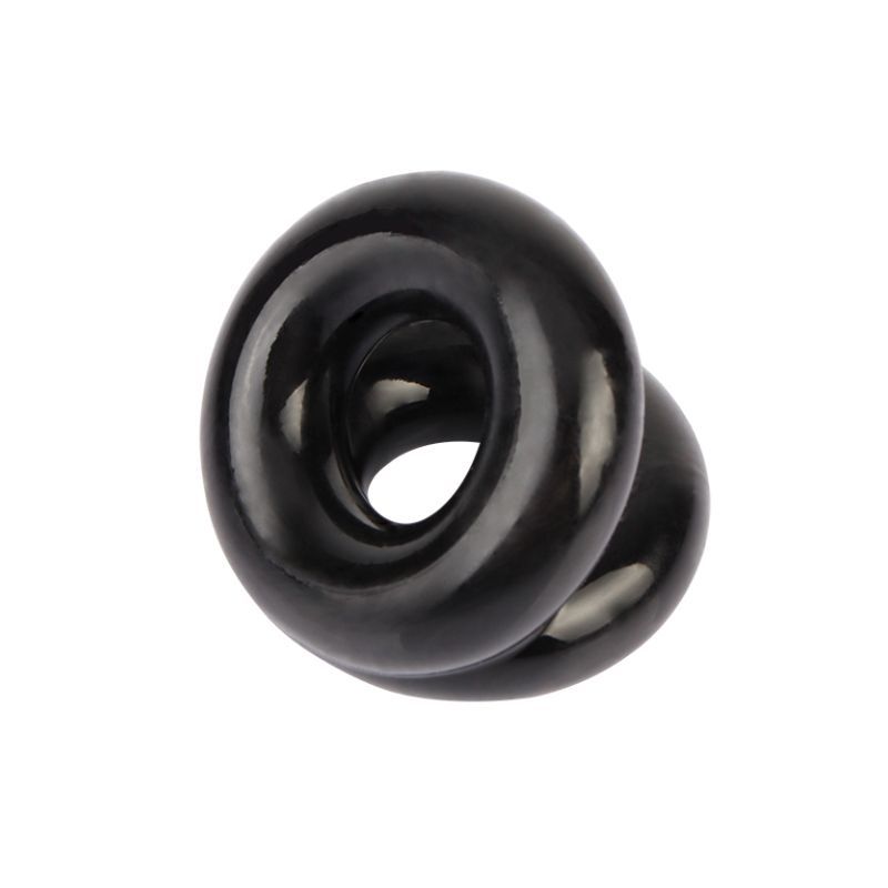 Dual Pleasure Ring (Black) – Double Support Penis Ring