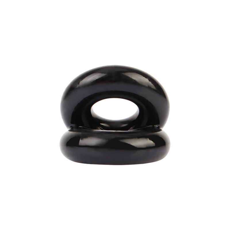 Dual Pleasure Ring (Black) – Double Support Penis Ring
