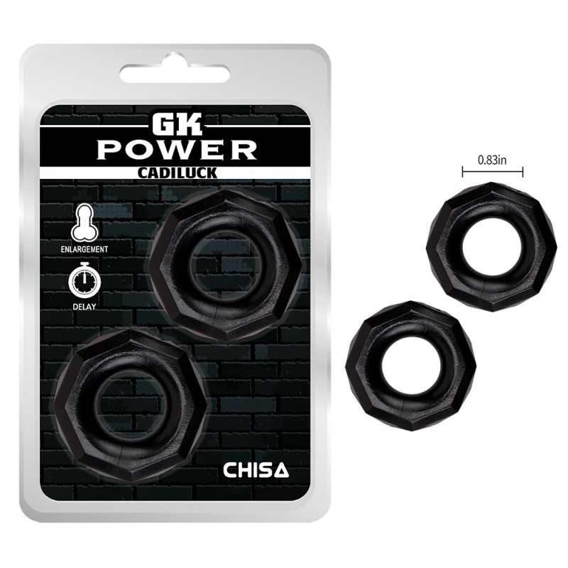Cadiluck Nut Ring Set 2 Pc – Stretchy Thick Grip Cock Rings