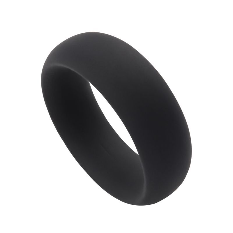 Infinity Comfort Ring Large (Black) – Silicone Penis Ring 4.8 cm Diameter