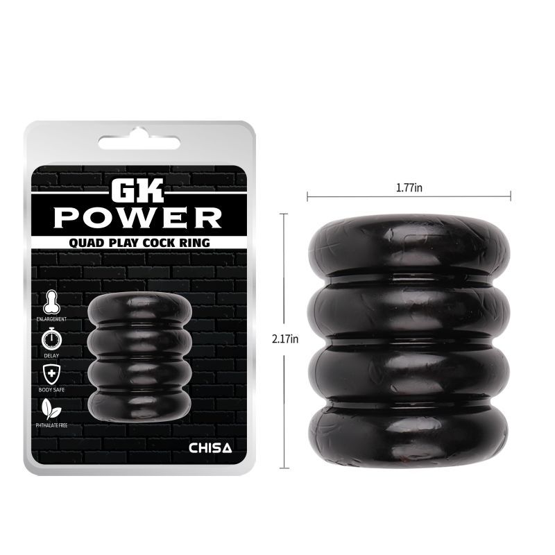 Quadplay Cock Ring – Stretchy Phthalate-Free Constriction Ring