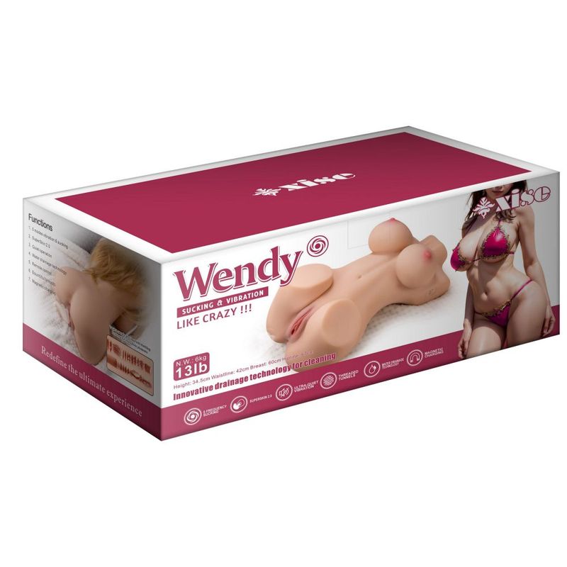 Wendy 6kg Remote-Controlled Female Torso (T-Skin) – Lifelike Vibrating Masturbator