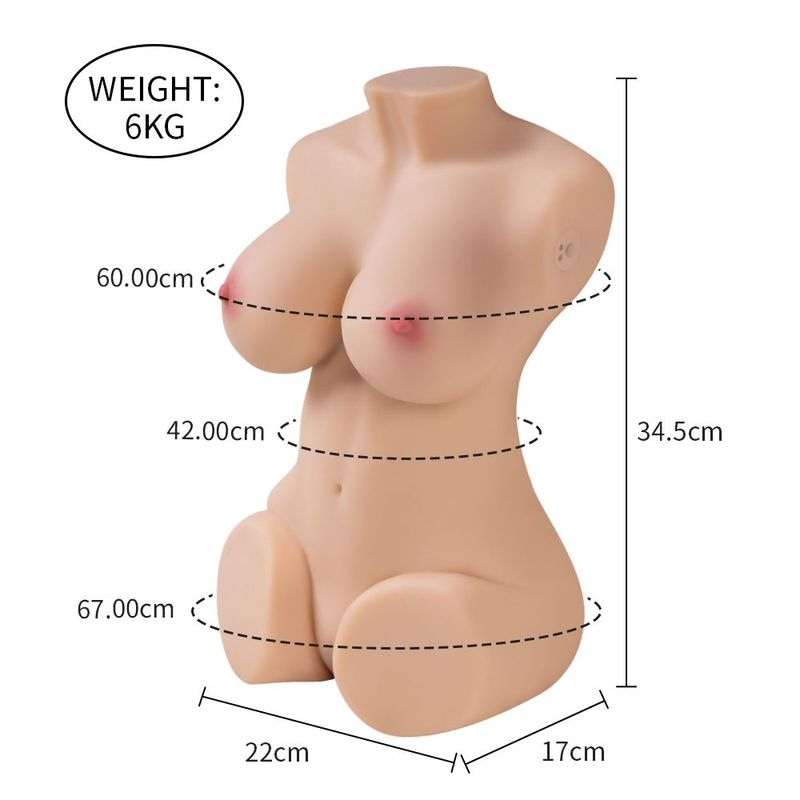 Wendy 6kg Remote-Controlled Female Torso (T-Skin) – Lifelike Vibrating Masturbator