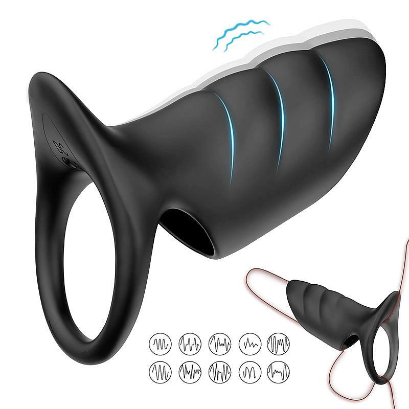 Surge Vibrating Penis Sleeve Cock Ring – Body-Safe Silicone Sleeve