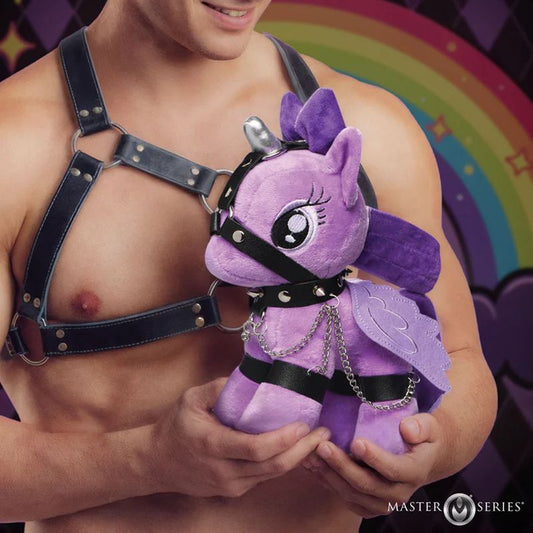 Raven Plum Bondage Pony Plush – Adult Fantasy Fetish Toy
