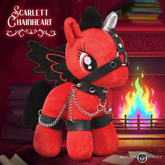 Scarlet Chainheart Bondage Pony – Plush Bondage Toy