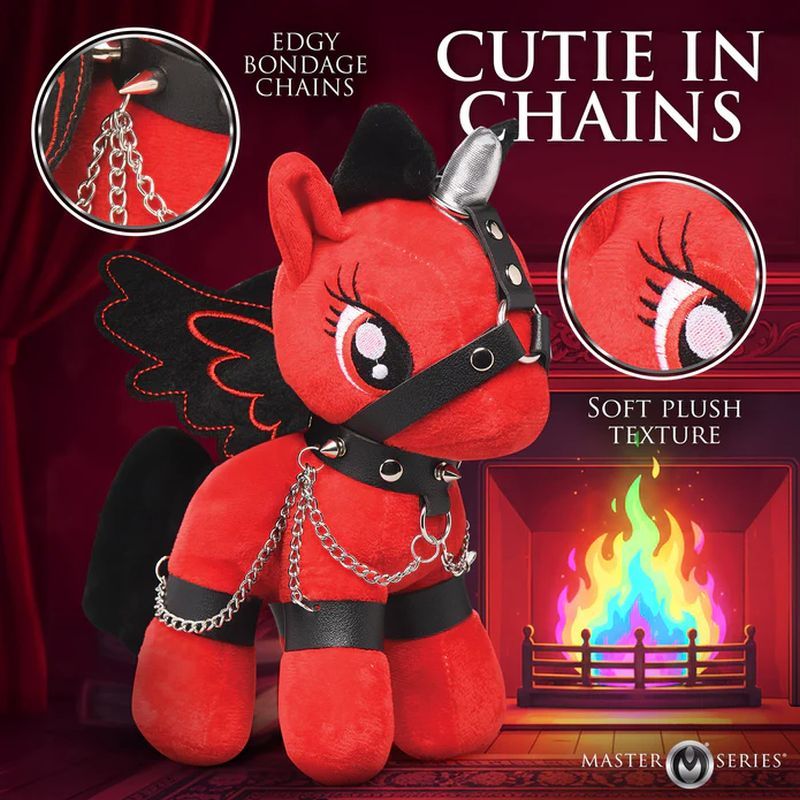 Scarlet Chainheart Bondage Pony – Plush Bondage Toy