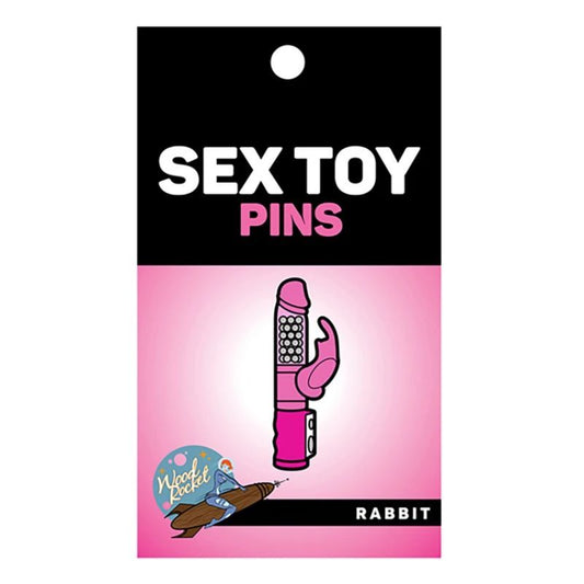 Wood Rocket Rabbit Enamel Pin – Wearable Classic Jack Rabbit