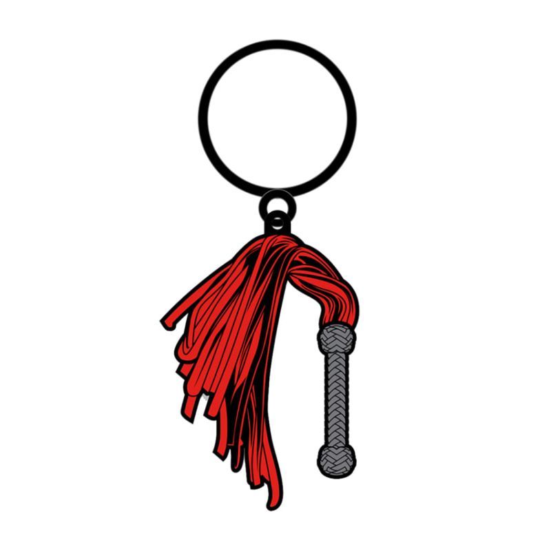 Wood Rocket Hearts Paddle Keychain – Enamel Flogger Keychain