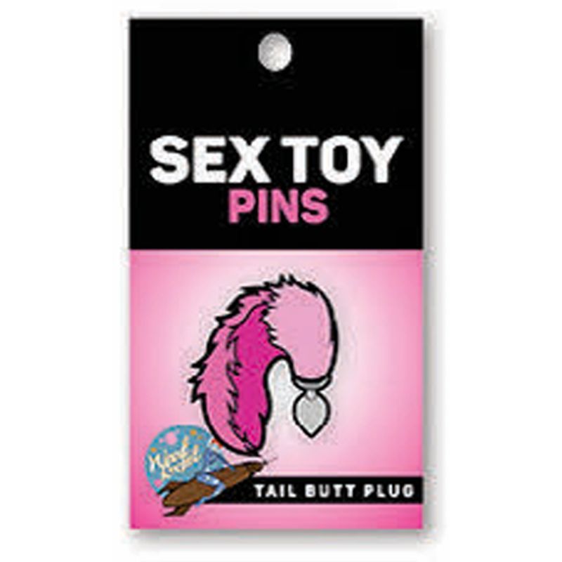 Wood Rocket Wearable Soft Enamel Pin - Tail Butt Plug Enamel Pin