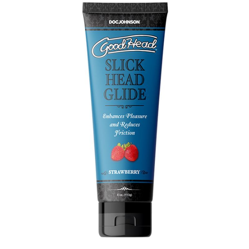 Slick Head Glide – Water-Based Strawberry-Flavored Personal Lubricant 4 Oz
