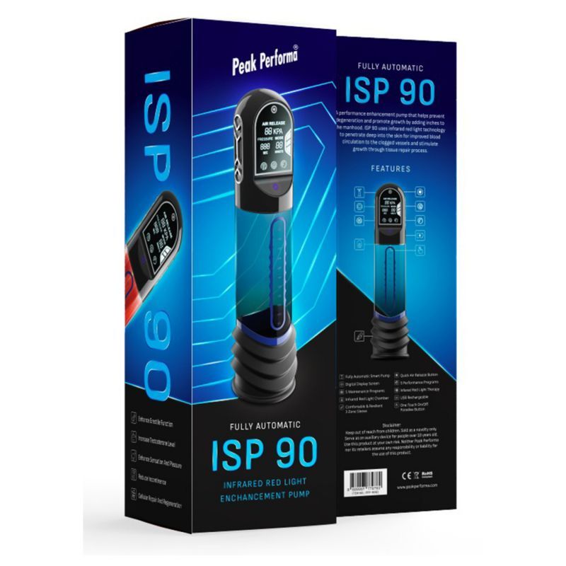 ISP90 Curve Infrared Automatic LCD Penis Pump – Powerful Suction Device