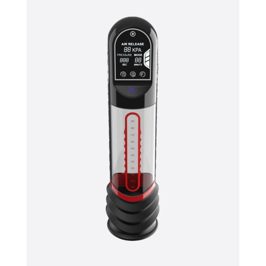 Peak Performance Curve Infrared Automatic Penis Pump (Red) – LCD Display