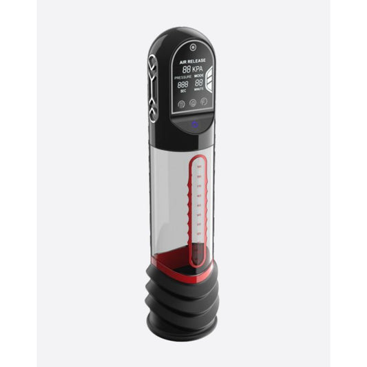 Peak Performance Curve Infrared Automatic Penis Pump (Red) – LCD Display