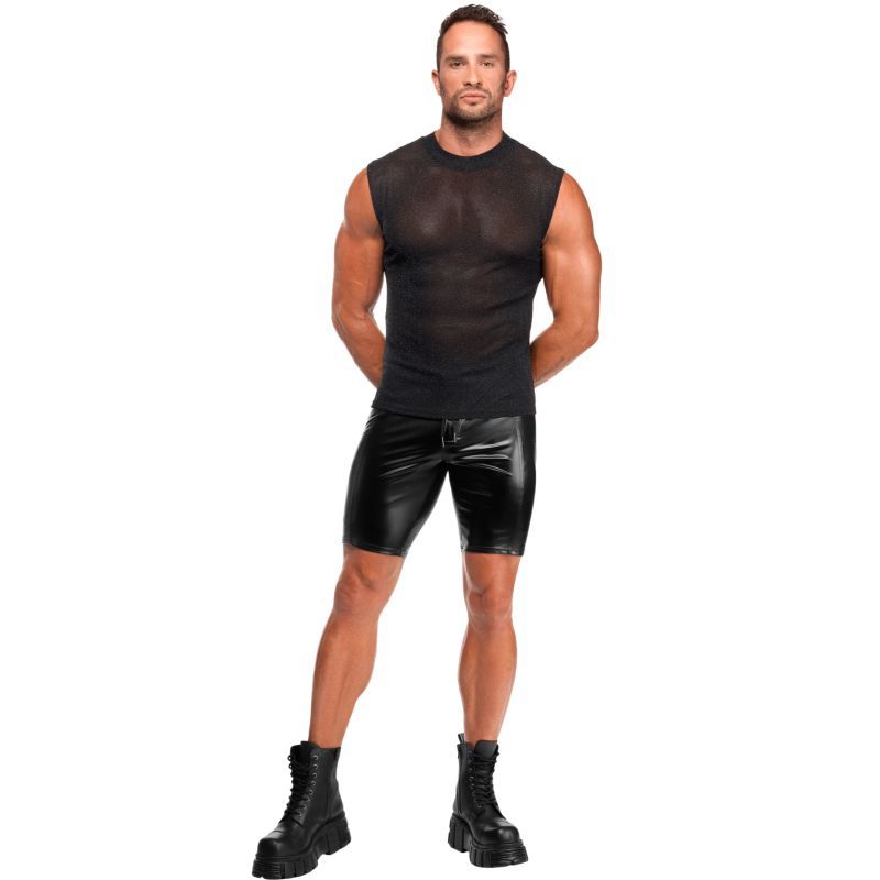 Onyx Skin Tank – Sleeveless Transparent Mesh Lingerie Top