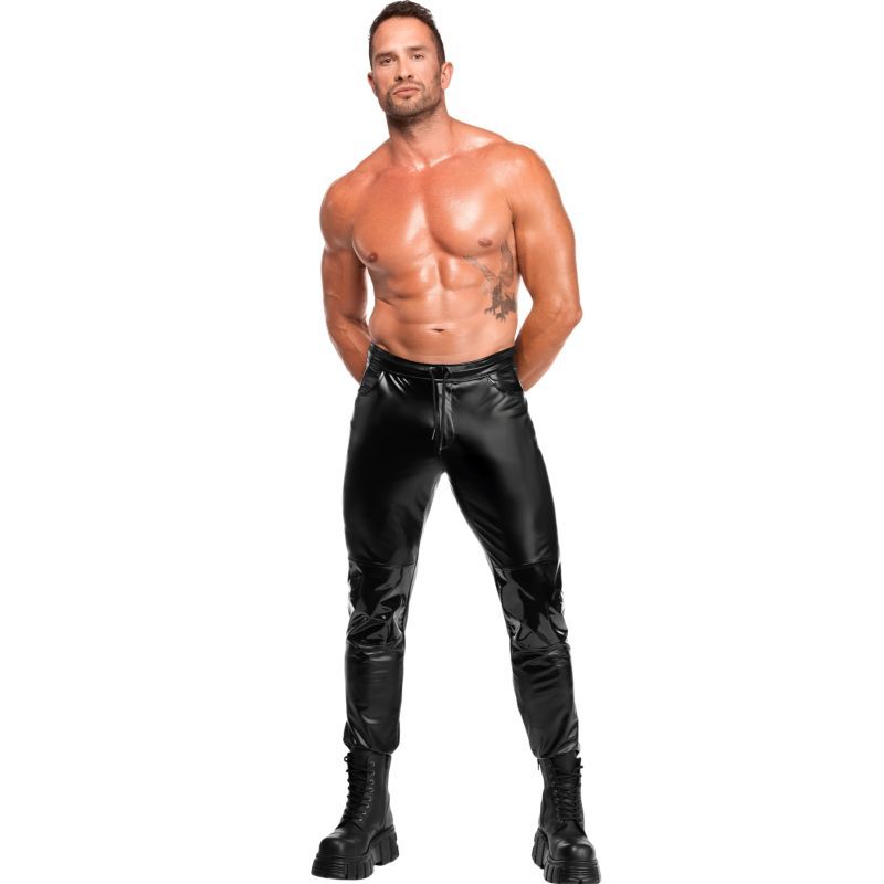 Rogue Pants – Sculpted Powerwetlook Pants with PVC Knee Inserts