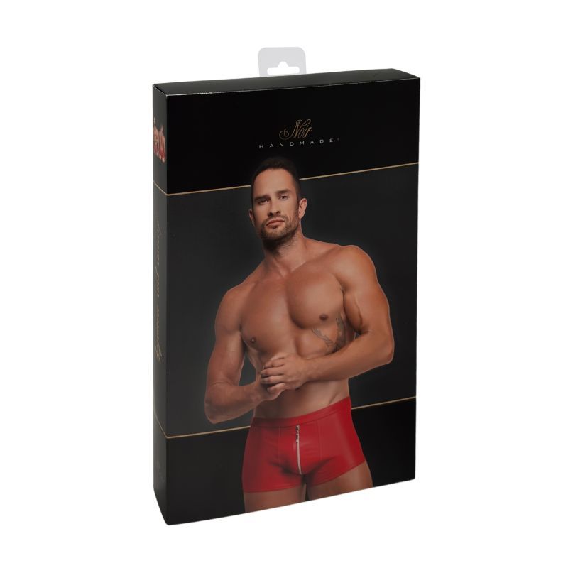 Red Ignite Shorts – Glossy Powerwetlook Sculpted Shorts