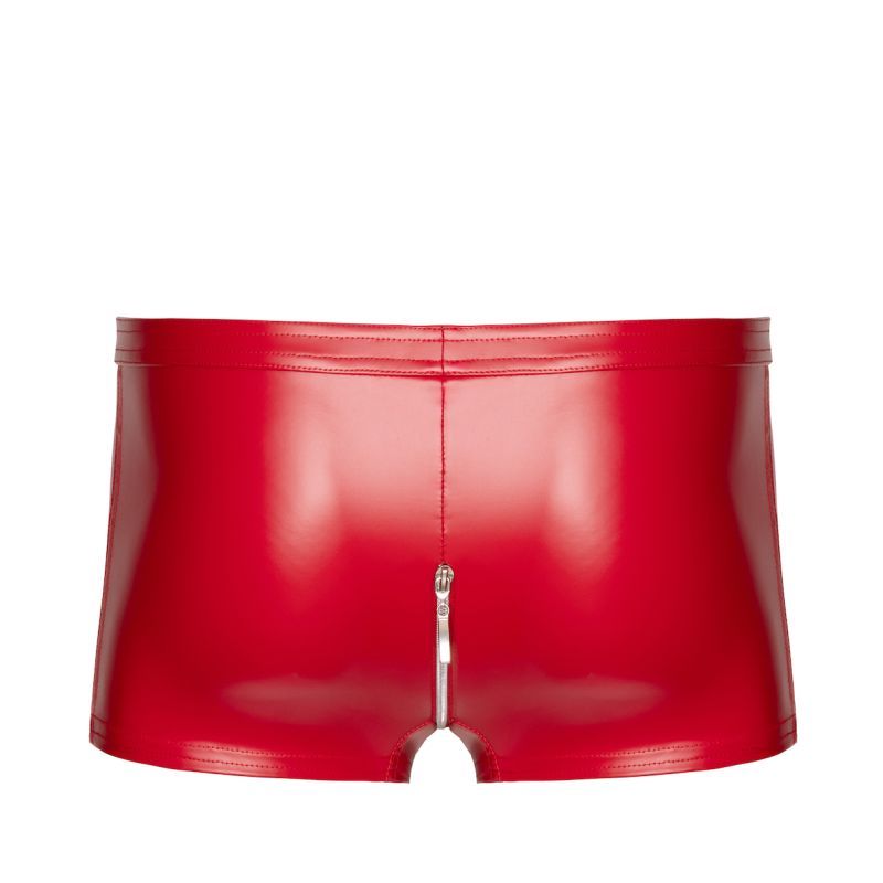 Red Ignite Shorts – Glossy Powerwetlook Sculpted Shorts