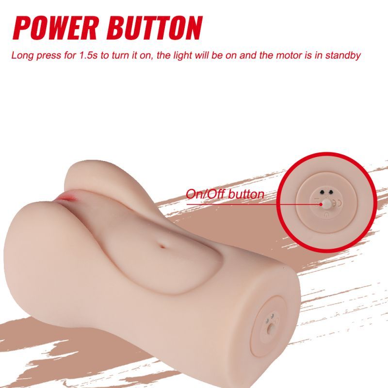Aggie Realistic Vibrating Vaginal Masturbator – Body-Safe TPR Vibrator