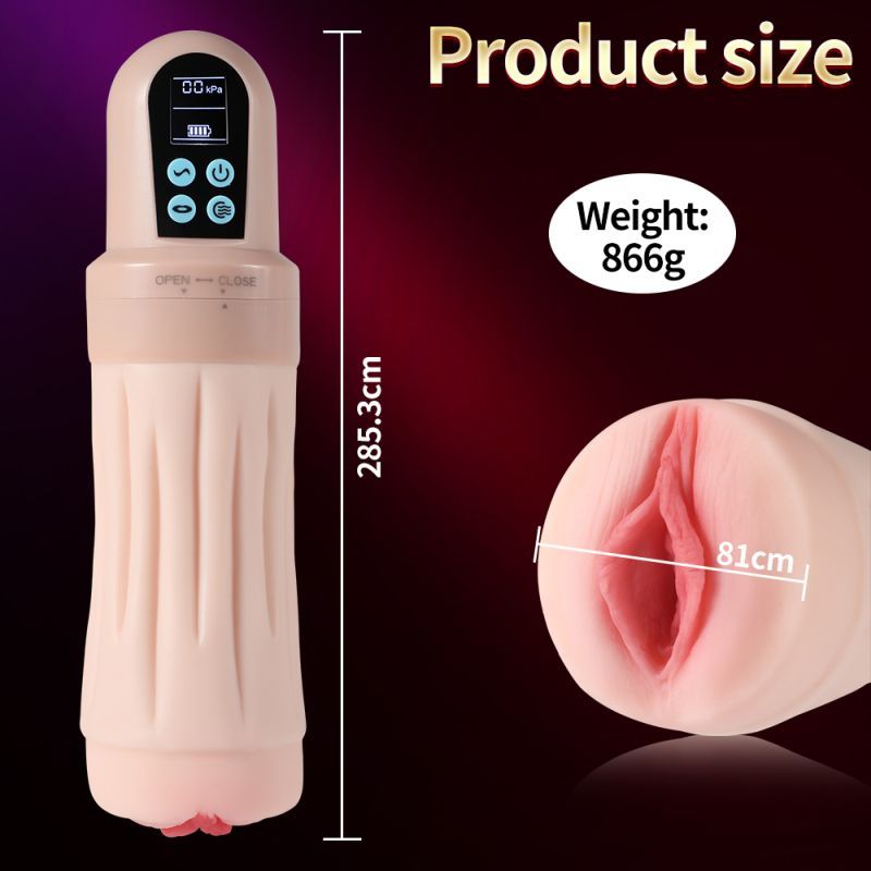 Suctroker Dual Density Vibrating Sucking Vaginal Masturbator