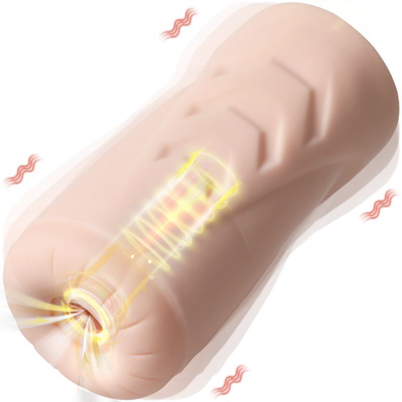 Suctroker Dual Density Vibrating Sucking Vaginal Masturbator – Vibrating Masturbator