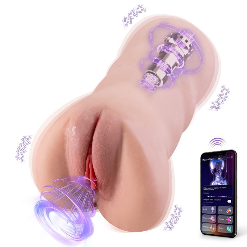 Sora App Controlled – Realistic Thrusting Vibrating Vaginal Masturbator